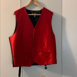 Red men’s waistcoat